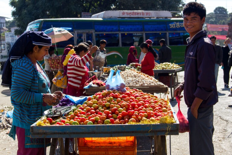 In den Straßen Kathmandus