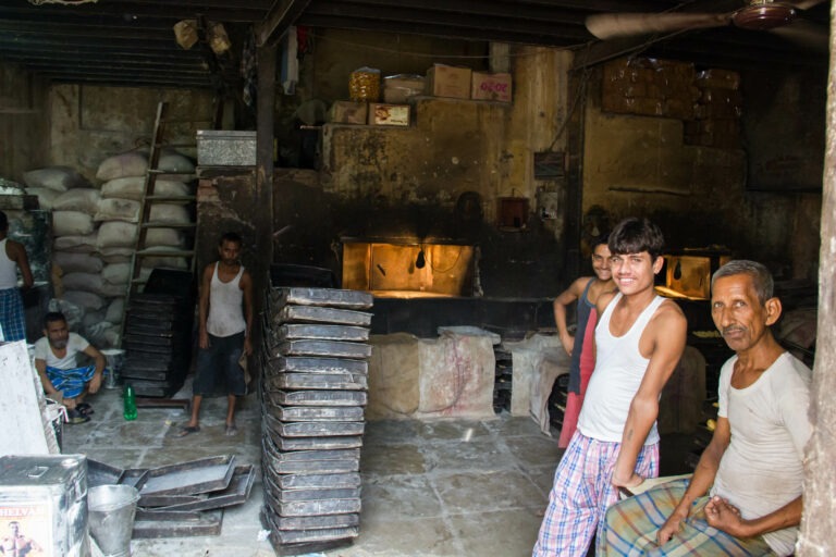 Bäckerei im Dhavari-Slum