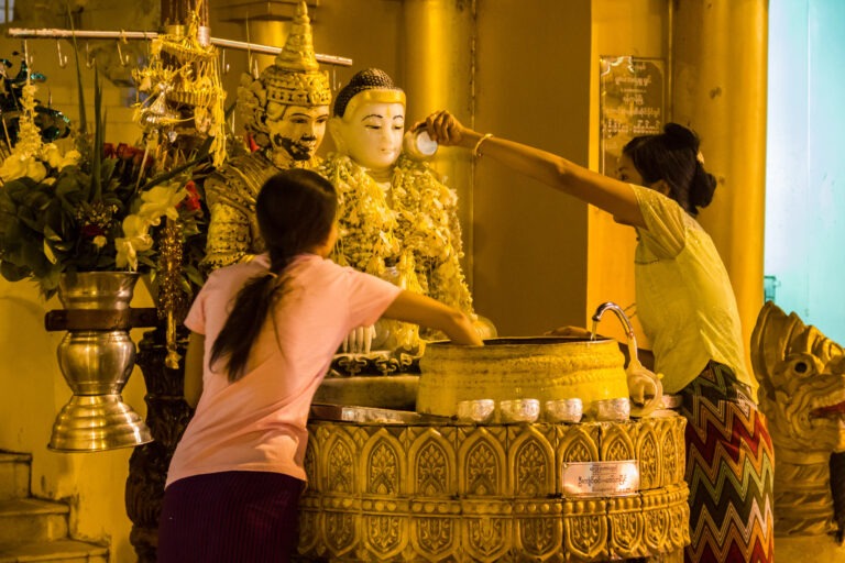 Verehrung Buddhas