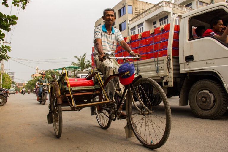 Fahrrad-Rikscha in Mandalay