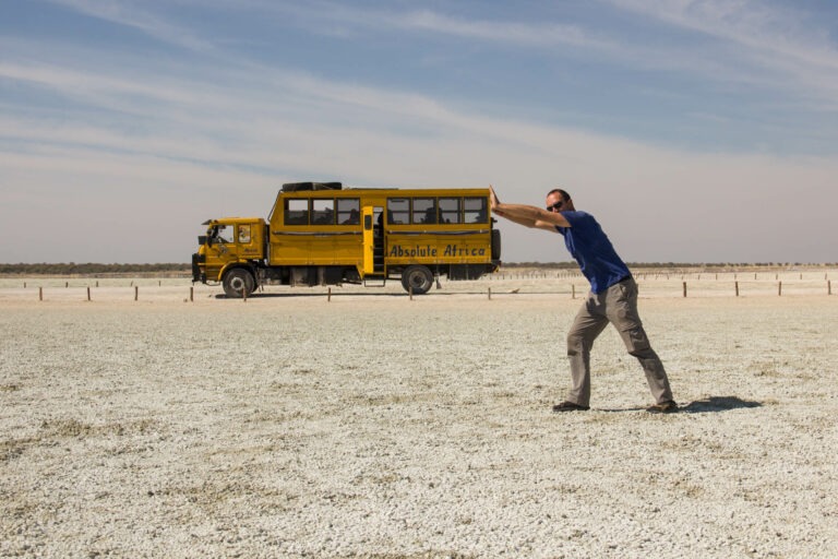 Salzebene im Etosha Nationalpark