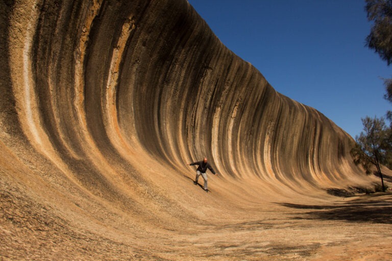 Surfen auf dem Wave Rock