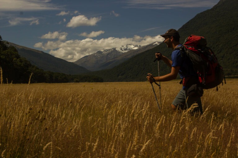 Trekking durch Land...