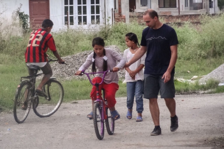 Radfahren lernen ...