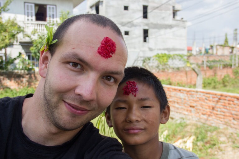 Mit Kumar zum Dashain-Fest